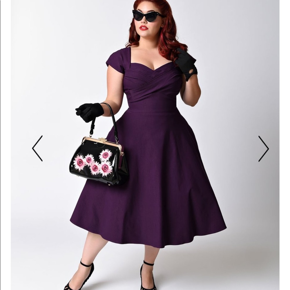 Stop staring eggplant Dress